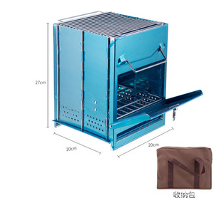 Nuovo arrivo pieghevole in acciaio inox quadrato stufa a <span class=keywords><strong>legna</strong></span> Picnic fuoco forno campeggio esterno barbecue cottura Grill <span class=keywords><strong>stufe</strong></span> a carbone - Product Image 5