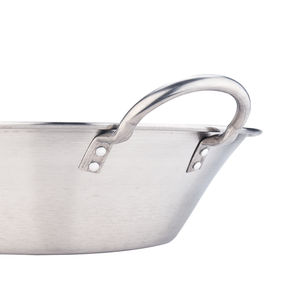 Parrilla/Plancha Wok de Acero Inoxidable Redonda de Alta Resistencia, Cóncava y Ligera para Camping al Aire Libre, para <span class=keywords><strong>Tacos</strong></span> y Frituras - Product Image 5