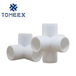 パイプ継手<span class=keywords><strong>PVC</strong></span> <span class=keywords><strong>4</strong></span>ウェイエルボー<span class=keywords><strong>PVC</strong></span> Sch40中国メーカー - Product Image 5