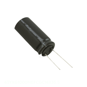 Distribuidor Autorizado: Condensador de Aluminio CAP 1000uF 20% 63V RADIAL 63YXG1000MEFCGC16X35.5 de Orificio Pasante 1000 uF - Product Image 1
