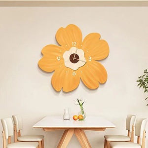 Moderno <span class=keywords><strong>orologio</strong></span> in porcellana di cristallo semplice <span class=keywords><strong>forma</strong></span> creativa a <span class=keywords><strong>forma</strong></span> di petalo con ago muto Display decorazione Premium per il ristorante - Product Image 2