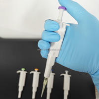 WEIAI Micropipette de laboratoire Pet IVD Volume fixe Pette Pointant Échantillonneur de distribution 5/10ul/50ul/100ul/200ul/300ul Mini Pipette