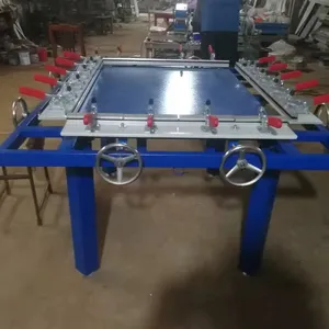 Cheap price manual single clamps screen printing stretching machine/screen making machine