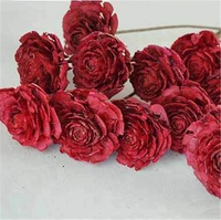 S-1519 Nouveau Design Usine Directe Artificielle Rose En Bois Décoration De La Maison Rose Séchée Fleur Éternelle Rose Pour La Décoration De Mariage