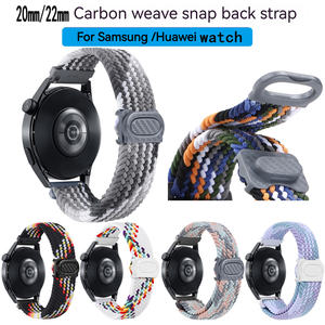 Correa de 20mm/22mm para Samsung Galaxy Watch 6 4 Classic/5 Pro/active 2/S3/<span class=keywords><strong>46</strong></span> Pulsera trenzada de bucle individual <span class=keywords><strong>Huawei</strong></span> Watch <span class=keywords><strong>GT2</strong></span> 3 4 Band - Product Image 2