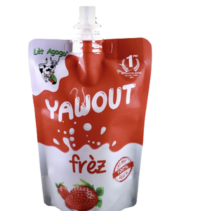 Pochettes souples personnalisées de 250 ml en PET/PE biodégradable et recyclable de qualité alimentaire avec logo imprimé et bec verseur pour boissons liquides – Vente en gros - Product Image 1