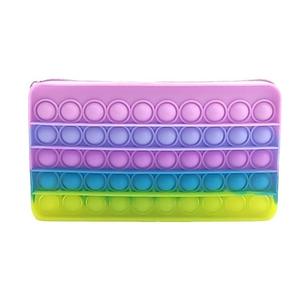 Stylish Fidgets Popper Pencil case School Stress Relief Bag <b>Pops</b> Bubbles Fidgets Toy Pencil case Pencil Box for Kids - Product Image 1