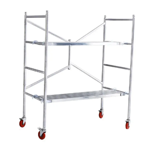 Andamios Móviles Plegables Galvanizados con Estructura en H, Ajustables, con Ruedas y Roldanas - Product Image 2