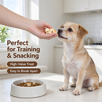 Friandises lyophilisées pour animaux de compagnie : tranches de poulet et de carotte pour chiots, chiens seniors et chats – Alimentation quotidienne pour chiens et chats – Idéal pour les animaleries et les cliniques vétérinaires