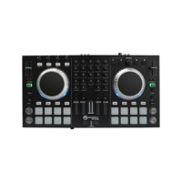 Accuracy Pro Audio MIDI-1311 Contrôleur DJ Professionnel à 4 Canaux / Console Audio Table de Mixage Lecteur DJ MIDI