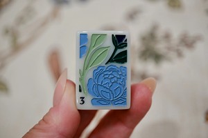Juego de Mahjong Americano de Lujo Jardin Green, Diseño Artístico de Lirios de Agua, Fichas Acrílicas de 3 Capas para Juego Familiar, Regalos y Venta al por Menor - Product Image 2