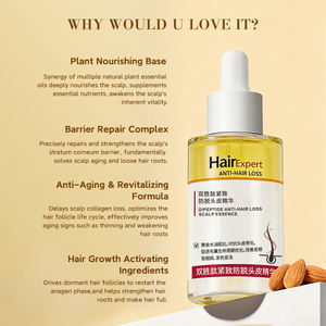 Sérum Anti-Chute de Cheveux en Gros 50ml – Essence Dorée Équilibre Eau-Huile – Combat le Vieillissement du Cuir Chevelu et Revitalise les Follicules Capillaires - Product Image 4