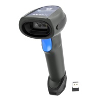 Yeni Gelen 2D QR Kod Kablosuz Barkod Tarayıcı 2.4G+ Bluetooth için 70 Metre Kablosuz USB COM LED Agresif Performans