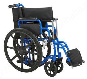 Medical Wheelchair Flip up Armrest Detachable Footrest Folding Adult Patient <b>Wheel</b> <b>Chair</b> Wholesale Manual Steel Wheelchair - Product Image 5