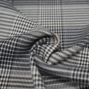 Factory OEM EDM Cheap wholesale T/R/Spandex yarn dyed checked fabric for shirt