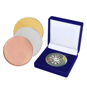 Vente en gros pas cher moulage sous pression personnalisé blanc Challenge Souvenir Silver Uae Coin