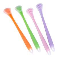 Grattoir à langue en silicone double face, nettoyeur de langue doux pour éliminer la plaque dentaire, soin buccal, hygiène dentaire, outil de nettoyage