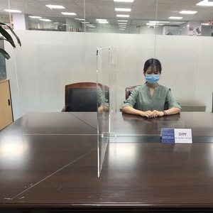 Di alta qualità maschera protettiva trasparente desktop <span class=keywords><strong>plexiglass</strong></span> starnuto ristorante meeting conversazione camera coperchio di protezione - Product Image 6