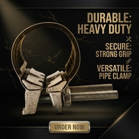 Collier de serrage à pression rapide en acier inoxydable SS304 à taille réglable et type flexible pour la réparation des fuites de pipeline