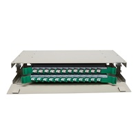 Boîtier de distribution de fibres optiques (ODF) FTTH 19 pouces 24/144 cœurs pour unité intérieure