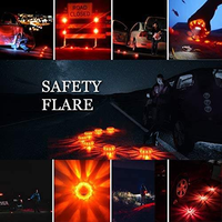 Lot de 6 feux de signalisation LED magnétiques rechargeables pour voiture, feux de détresse routière, feux rouges pour voiture, bateau marin