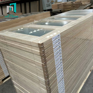 Porte intérieure en bois blanc de style nordique moderne et luxueux, à battants, design dernier cri, pour chambre, porte en bois standard - Product Image 2