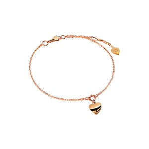 Brazalete de Moda en Acero Inoxidable 316L con Baño de Oro PVD y Dije de Corazón, Joyería para Mujer - Product Image 2