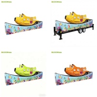 Manège personnalisable avec remorque pour fêtes foraines et carnavals, Mini Flying Fish, Manège Voiture Volante, Manège de parc d'attractions pour enfants