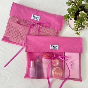 BSCI Custom Logo Printing Canvas Cotton Bag Luxury <b>Gift</b> Jewelry <b>Envelope</b> Pouch with Ribbon Cosmetics Packing - Product Image 5
