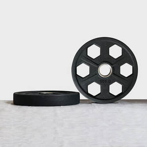 سمارت فيت ألواح من الحديد الزهر المغلفة بالمطاط 6 ألواح أوزان حرة سهلة الإمساك - Product Image 2