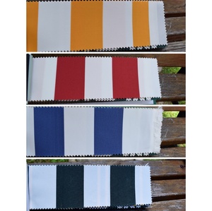 <span class=keywords><strong>Tissu</strong></span> Oxford imperméable 600D à rayures teintes en fil <span class=keywords><strong>pour</strong></span> chaise de plage et tente de parasol d'extérieur - Product Image 4