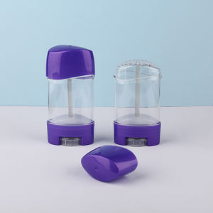 Vide Déodorant Bâton Crème Solaire Bâton Tube Twist up Ovale Déodorant Gel Conteneur pour Antisudorifique PP Plastique 45g - Product Image 1