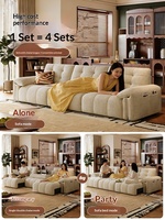 Canapé inclinable électrique moderne en tissu chenille Lawrence, fonction zéro mur, 3 places, convertible, réglable pour salon