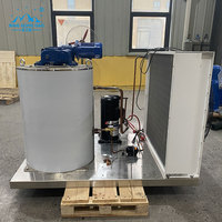 Machine à glace en flocons commerciale pour la conservation des fruits de mer, les supermarchés, les entrepôts frigorifiques et les usines de transformation de la pêche