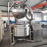 Grand autocuiseur automatique industriel Marmite à pression en acier inoxydable de 100 à 1000 litres chauffée à la vapeur