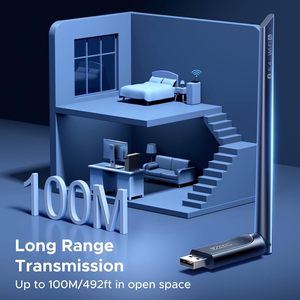 อะแดปเตอร์ UGREEN 2-in-1 <span class=keywords><strong>USB</strong></span> Bt WiFi, AX900 + Bt 5.4 WiFi 6 สำหรับคอมพิวเตอร์ตั้งโต๊ะ รองรับ 5GHz/2.4GHz ดูอัลแบนด์ สำหรับ Windows 10 11 - Product Image 6