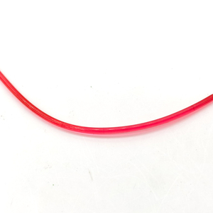 Garment Customization Plastic PVC Hollow Soft Rubber Rope Transparent Red <strong>2mm</strong> for Bags, Shoes and Garment Hot Sale
