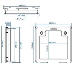 TYTXRV OEM Eléctrico Portátil Blanco RV Inodoro Camper <span class=keywords><strong>Remolque</strong></span> Autocaravana Caravana Accesorio - Product Image 6