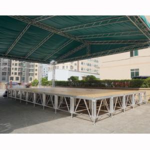 Escenario de aluminio para eventos de baile, ligero, ajustable, 1m x 1m - Product Image 2