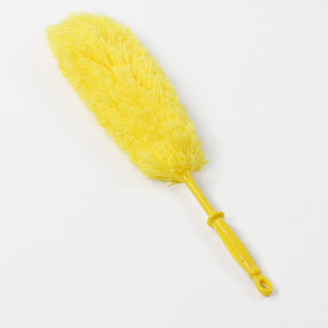 Plumeau coréen en fibres naturelles vert, jaune, rose, bleu ciel – Outil de nettoyage de bureau écologique - Product Image 4