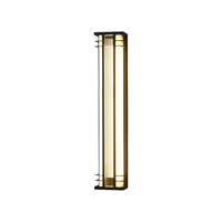 Lampe murale LED moderne et minimaliste pour cour de villa, entrée de jardin, lumière solaire extérieure étanche en acier inoxydable