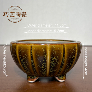 Vente <span class=keywords><strong>en</strong></span> gros de petits pots à fleurs <span class=keywords><strong>en</strong></span> céramique créatifs, émaillés, écologiques, durables, pour plantes succulentes, bonsaïs, intérieur et extérieur, maison et jardin - Product Image 5