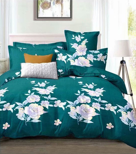 Cina produttore di natale fiori di 100% tessuto di cotone stampato puro stampa reattiva tessuto ricamato per lenzuolo - Product Image 2