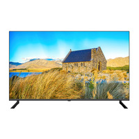 Téléviseur intelligent LED 4K UHD populaire de 60 pouces avec Android 12, 2G+16G, DTV, Air Cast, WIFI, LAN, fonction BT, cadre sans bordure, noir, pour usage hôtelier