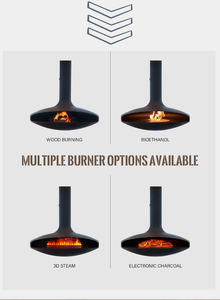 <span class=keywords><strong>Chimenea</strong></span> Eléctrica Atomizada de Leña Real, Suspendida y Montada en el <span class=keywords><strong>Techo</strong></span> para Interiores - Product Image 6