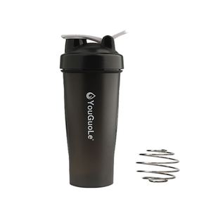 Bouteille shaker personnalisée en or rose pour protéines, idéale pour les entreprises - Product Image 1