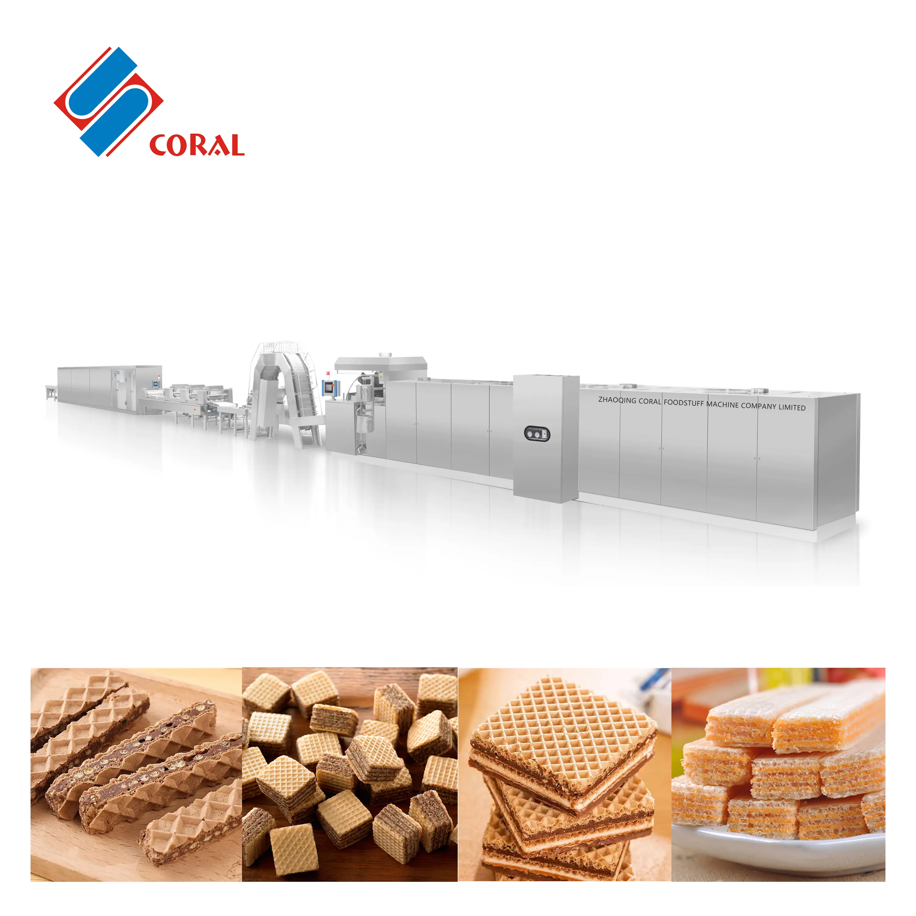 Máquina de galletas de oblea automática, línea de producción de obleas, línea de producción de horneado de obleas