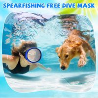 Masque de plongée avec tuba Tulkunsports M6010, ovale panoramique, lentille en verre trempé HD, durable, écologique, masque de plongée en apnée pour adultes