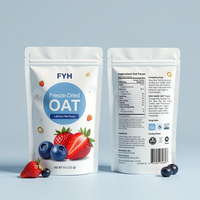 Sachet d'emballage personnalisé pour céréales, fruits et flocons d'avoine, refermable, en aluminium, pour muesli, céréales pour le petit-déjeuner, sac en plastique