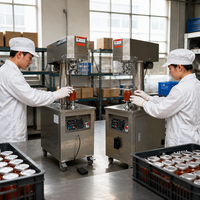 Machine de scellage de boîtes rondes, prix usine, automatique, en acier inoxydable, qualité alimentaire, OEM ODM personnalisé pour l'exportation